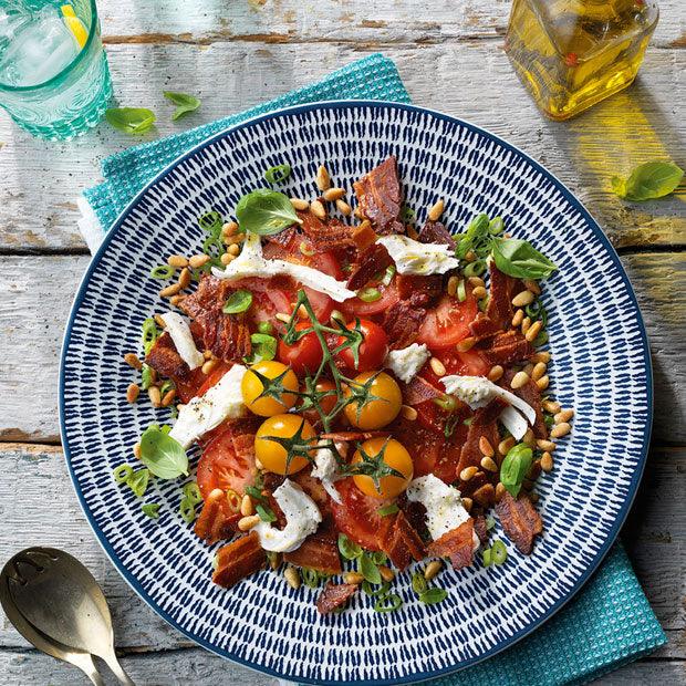 BACON, TOMATO &amp; MOZZARELLA SALAD
 &ndash; DukesHill