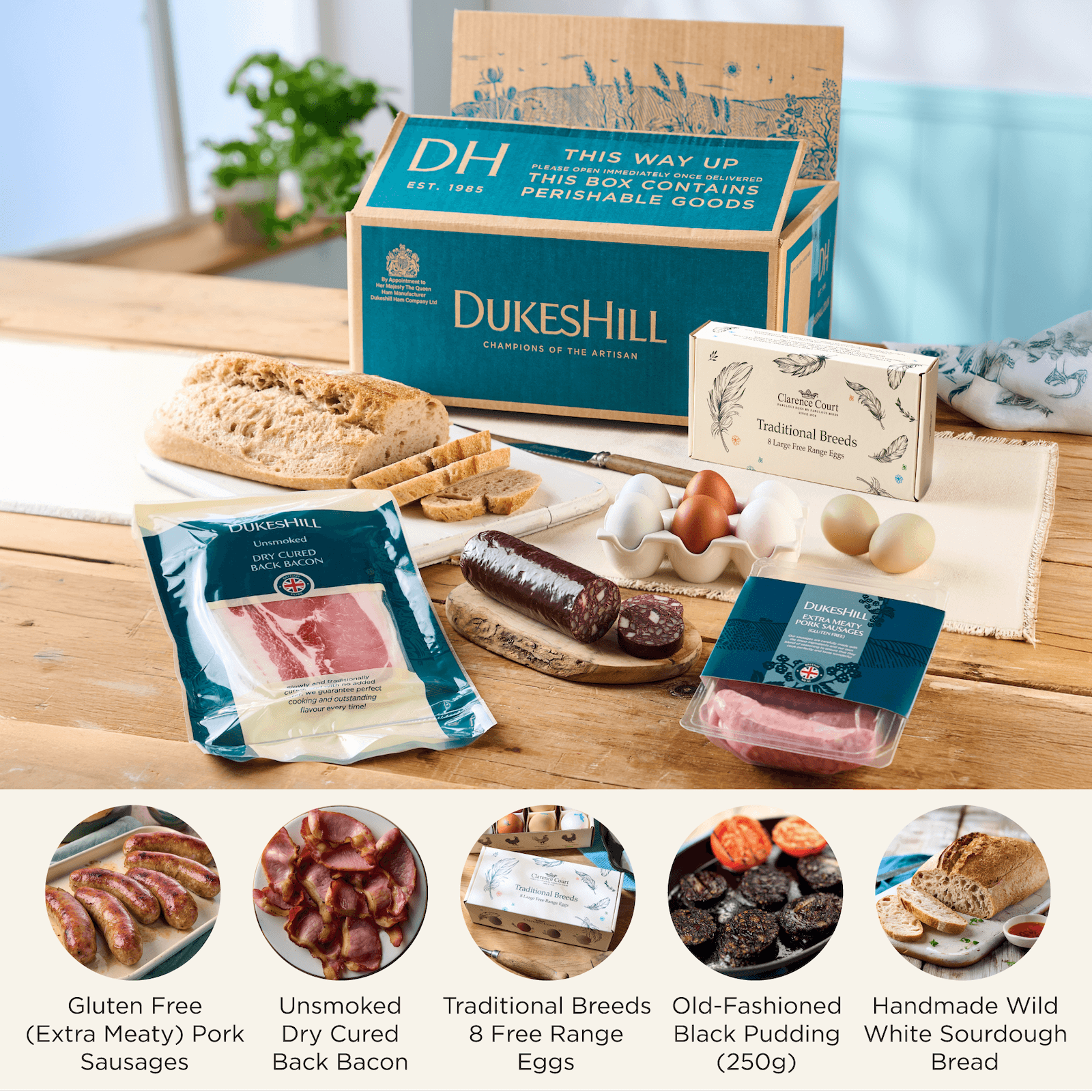 The Breakfast Club DukesHill's Breakfast Subscription Box with Black Pudding - In Packaging