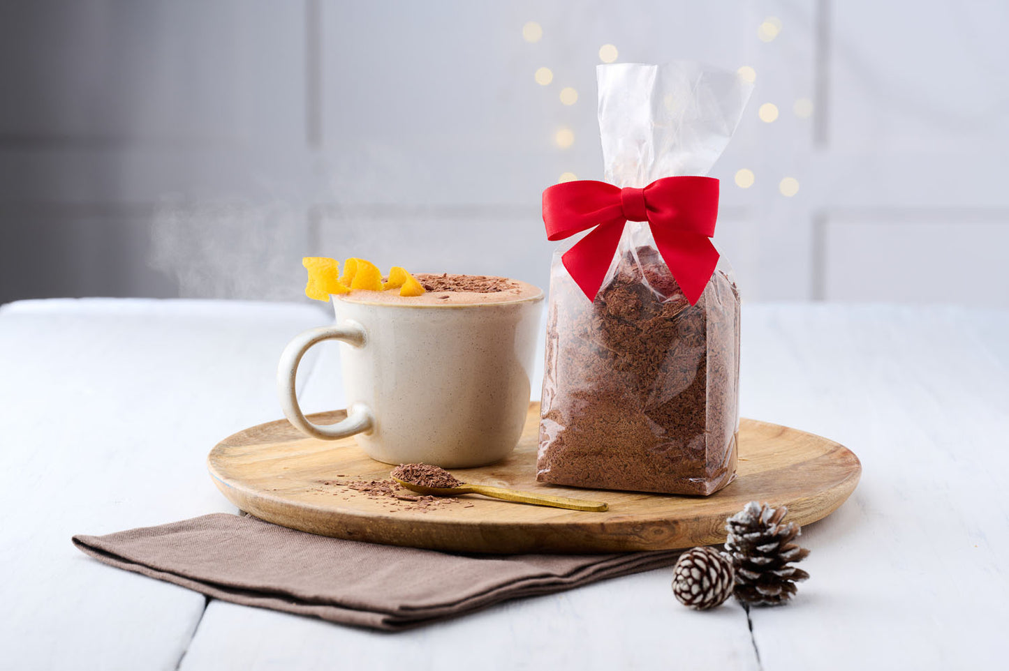 Dark Chocolate Orange Hot Chocolate Set