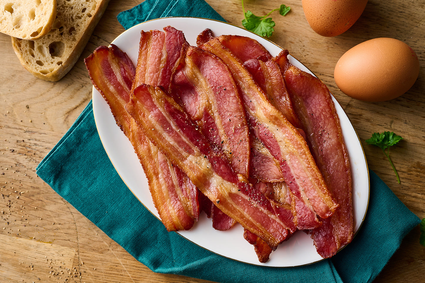 Unsmoked Dry Cured Streaky Bacon