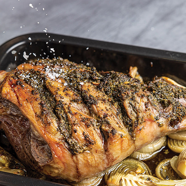 LEMON AND MINT LEG OF LAMB