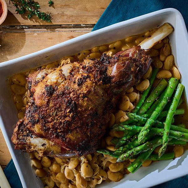 LEG OF LAMB WITH WHITE BEANS - DukesHill
