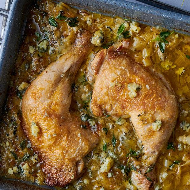 CHICKEN LEGS IN A STILTON & LEEK SAUCE - DukesHill