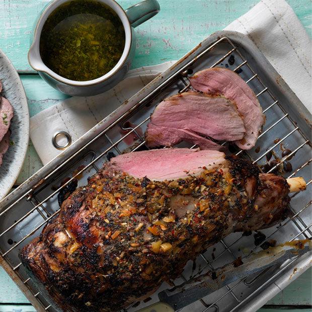 ROAST LEG OF LAMB WITH PRESERVED LEMONS & ANCHOVIES - DukesHill