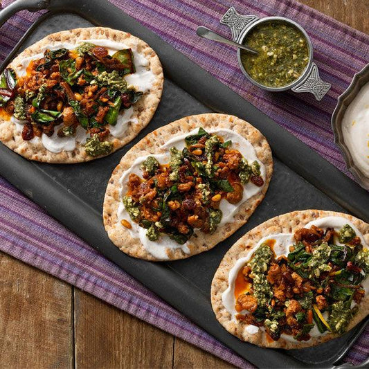 MOROCCAN INSPIRED SAUSAGE MEAT FLATBREADS - DukesHill