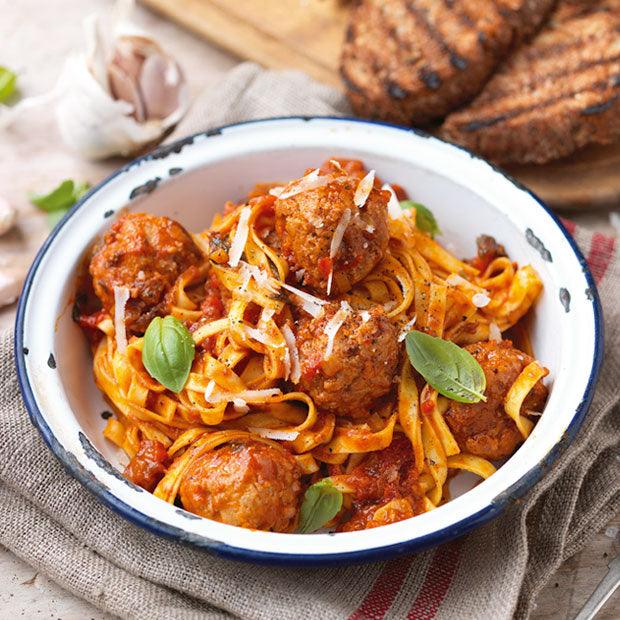 PORK MEATBALLS WITH A RICH TOMATO SAUCE - DukesHill