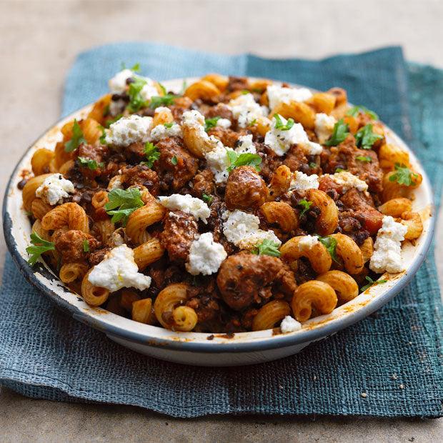 SAUSAGE & LENTIL PASTA BAKE - DukesHill