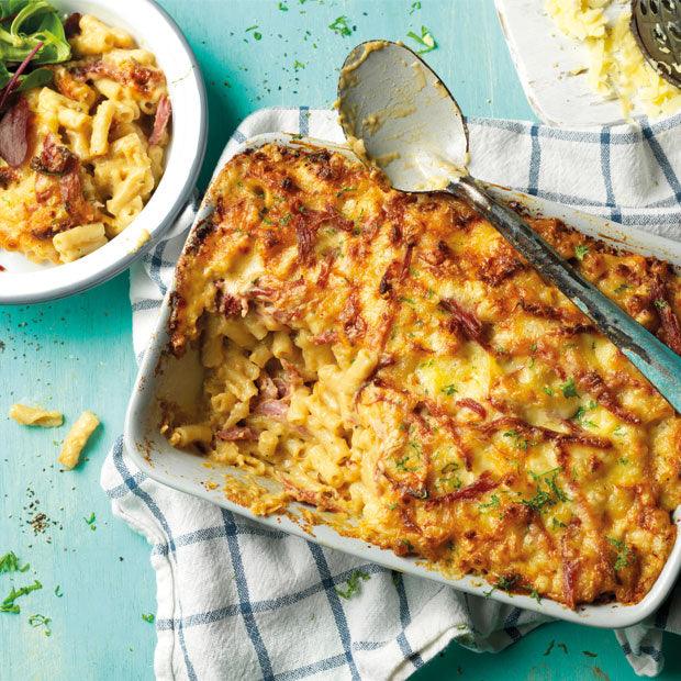 WELSH RAREBIT MACARONI CHEESE WITH HAM - DukesHill