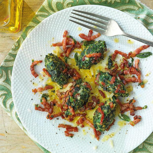 SPINACH GNUDI WITH CRISPY BACON - DukesHill