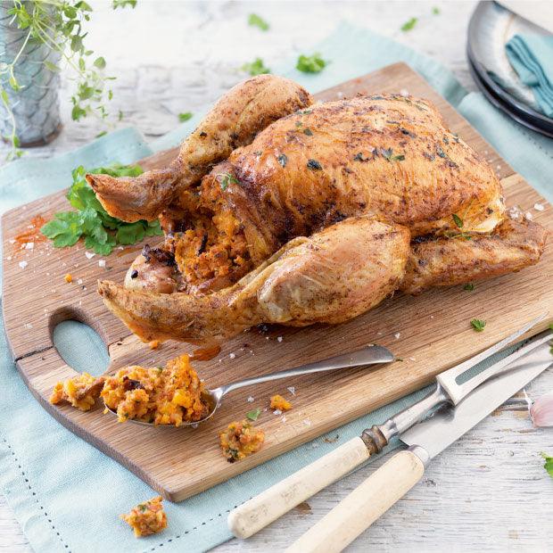ROAST CHICKEN WITH CHORIZO STUFFING - DukesHill