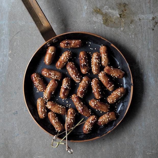 STICKY GLAZED COCKTAIL SAUSAGES - DukesHill