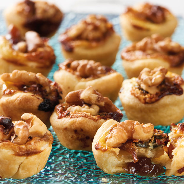 STILTON & WALNUT TARTLETS