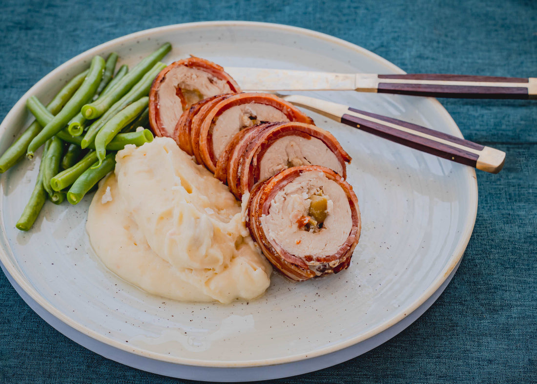 Lomo Stuffed Chicken Breast Wrapped In Bacon - DukesHill
