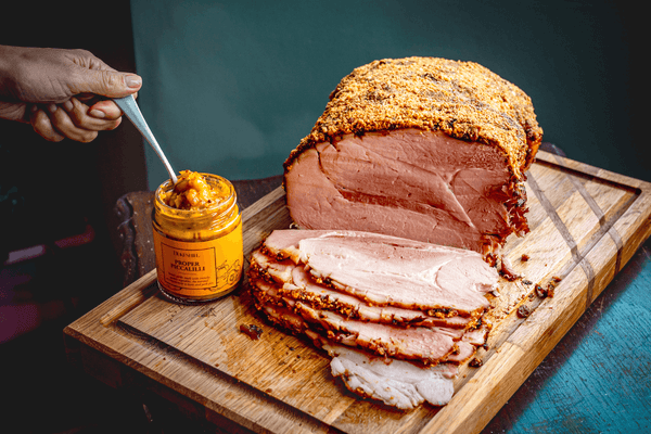 Marcus Bean’s Ham with Boxing Day Chutney Glaze with Nut Crust - DukesHill