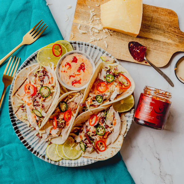 Christmas turkey tacos with braised red cabbage - DukesHill