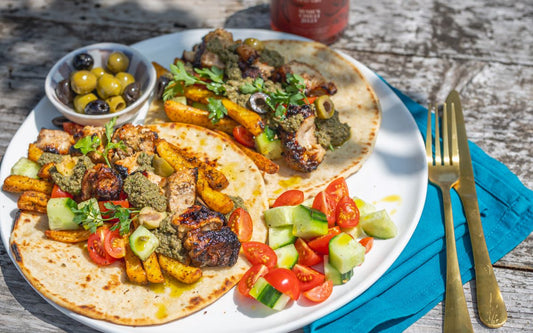 Gyros with tapenade