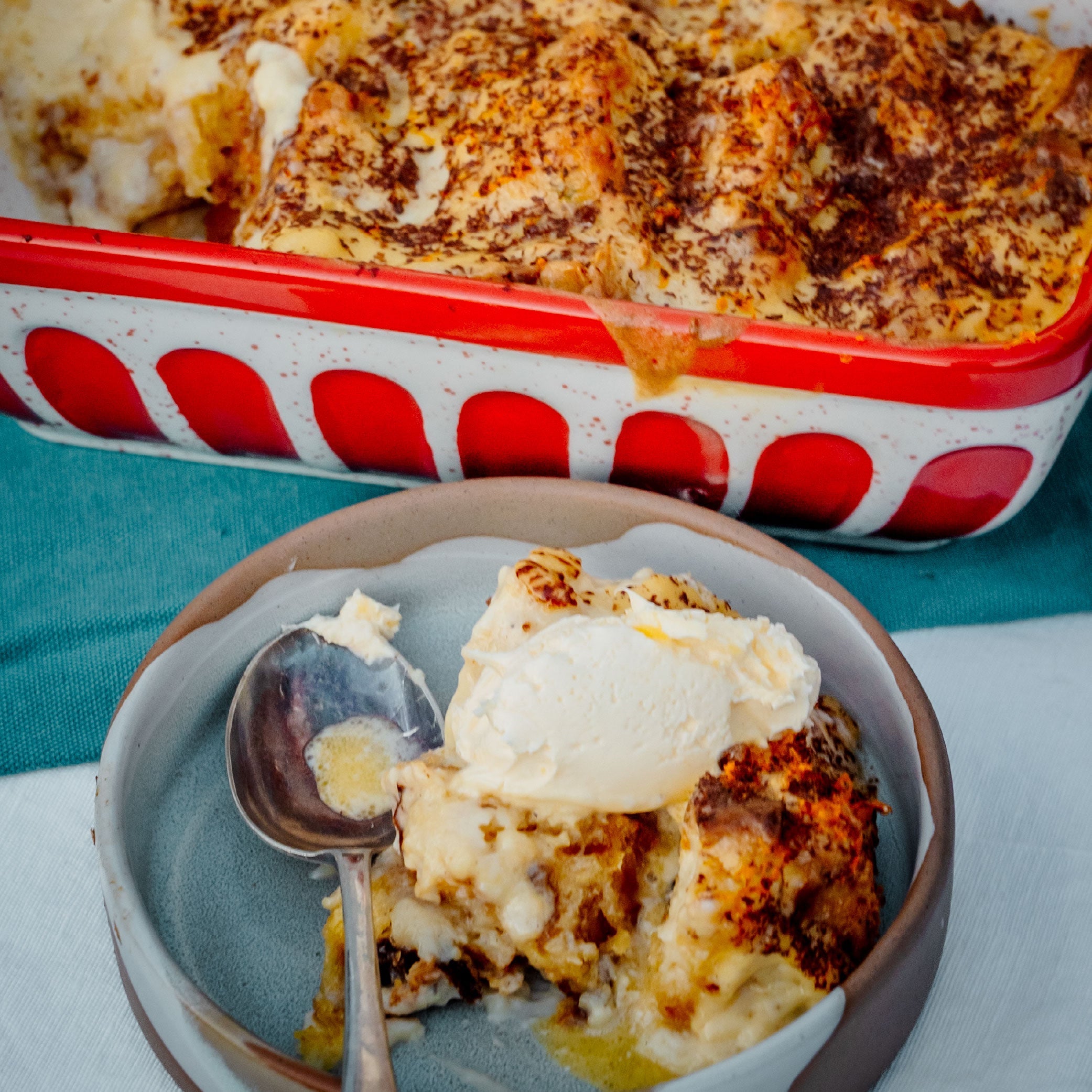 Festive panettone bread and butter pudding – DukesHill