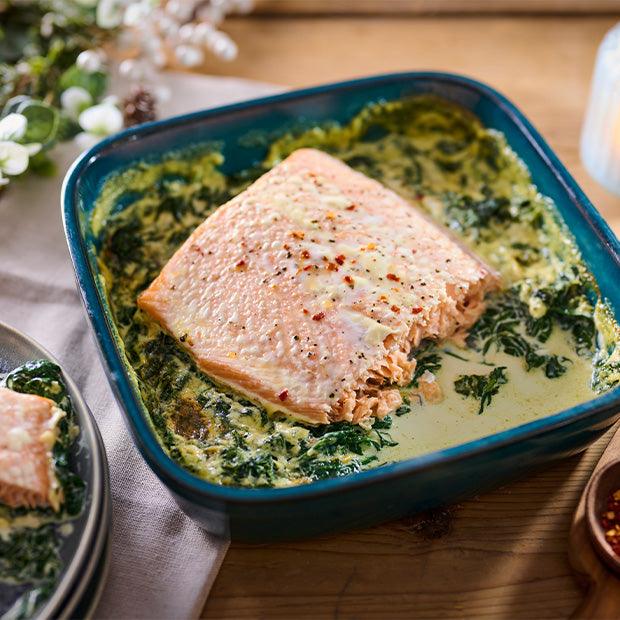 SMOKED SALMON & SPINACH BAKE - DukesHill