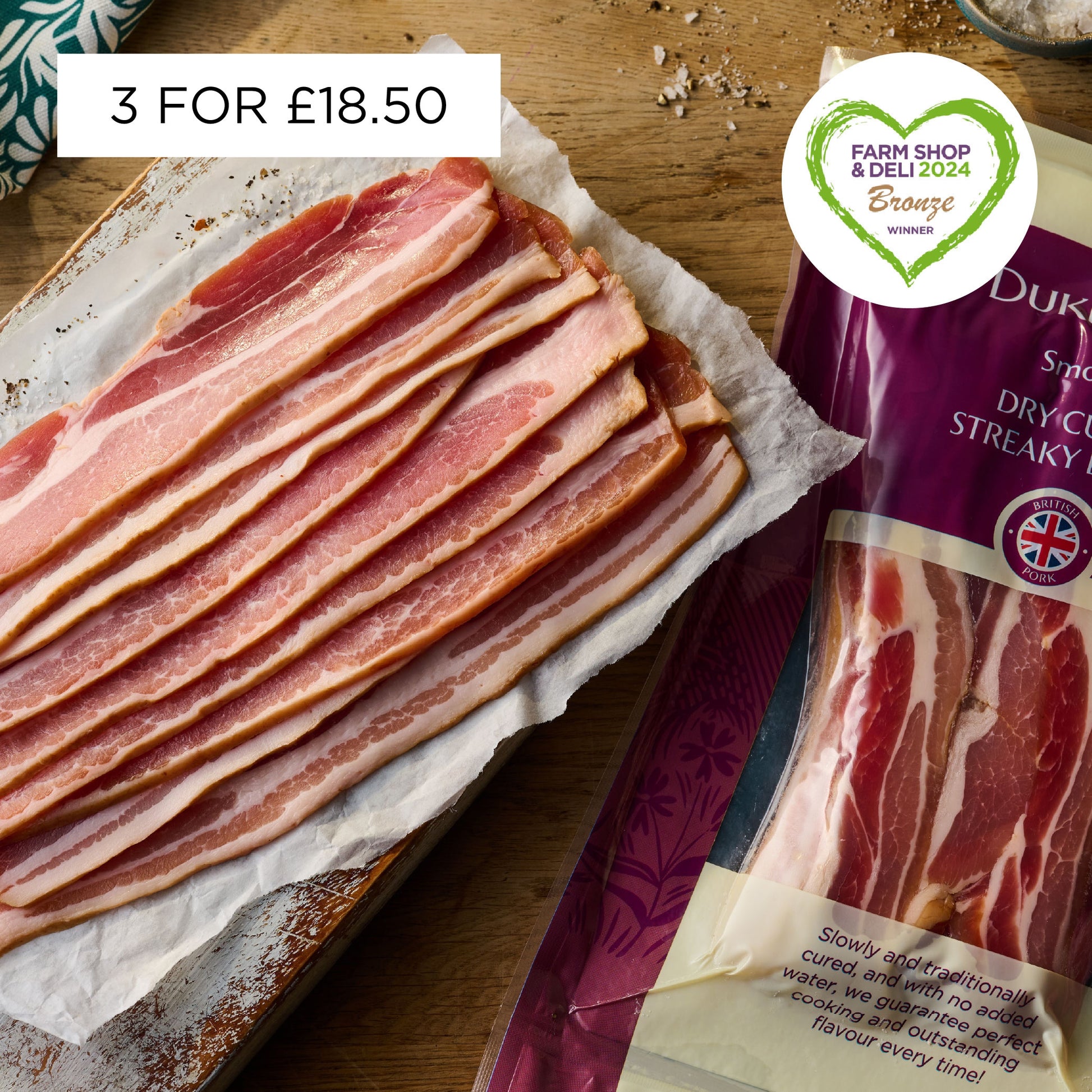 Smoked Dry Cured Streaky Bacon