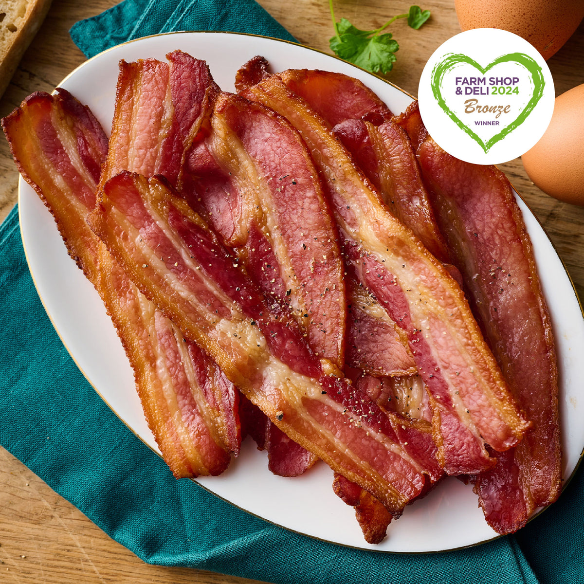 Smoked Dry Cured Streaky Bacon (2 packs)