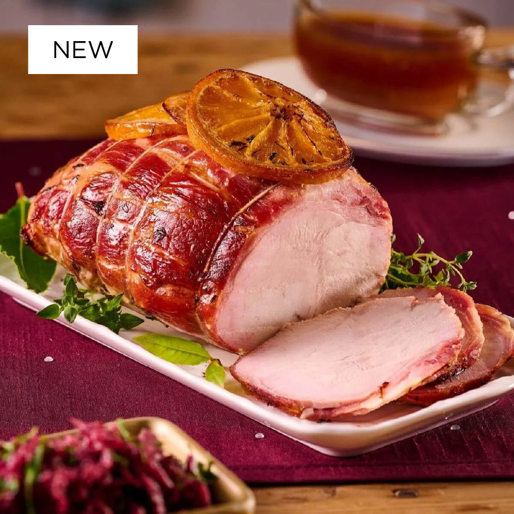 Bacon-Wrapped Free Range Turkey Breast with Orange & Herbs 1.5kg