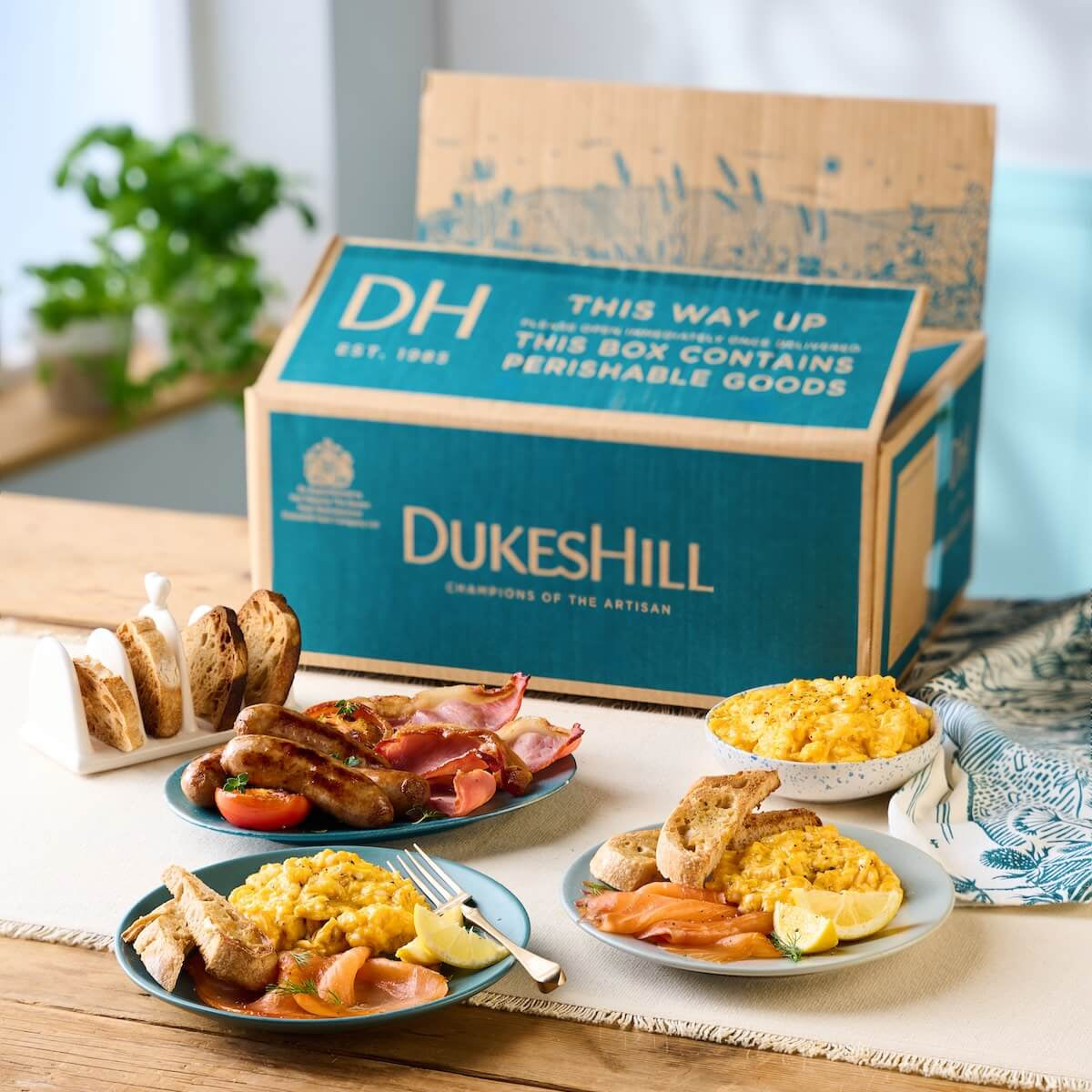 The Breakfast Club DukesHill's Breakfast Subscription Box with Salmon - Cooked