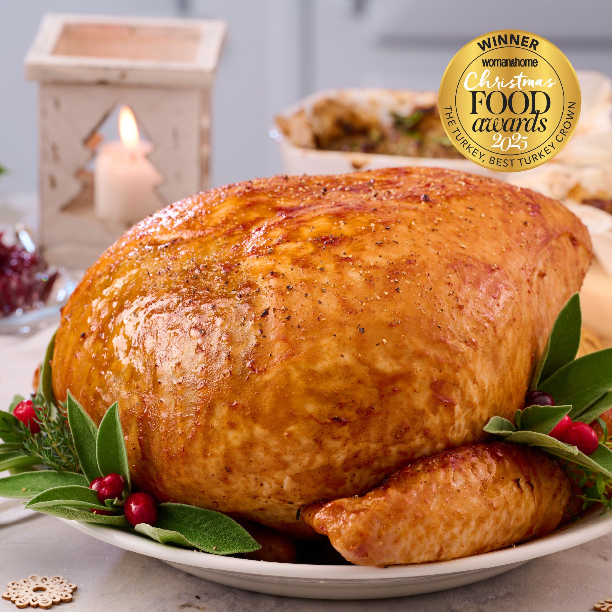 Free Range Bronze Christmas Turkey Crown 5kg