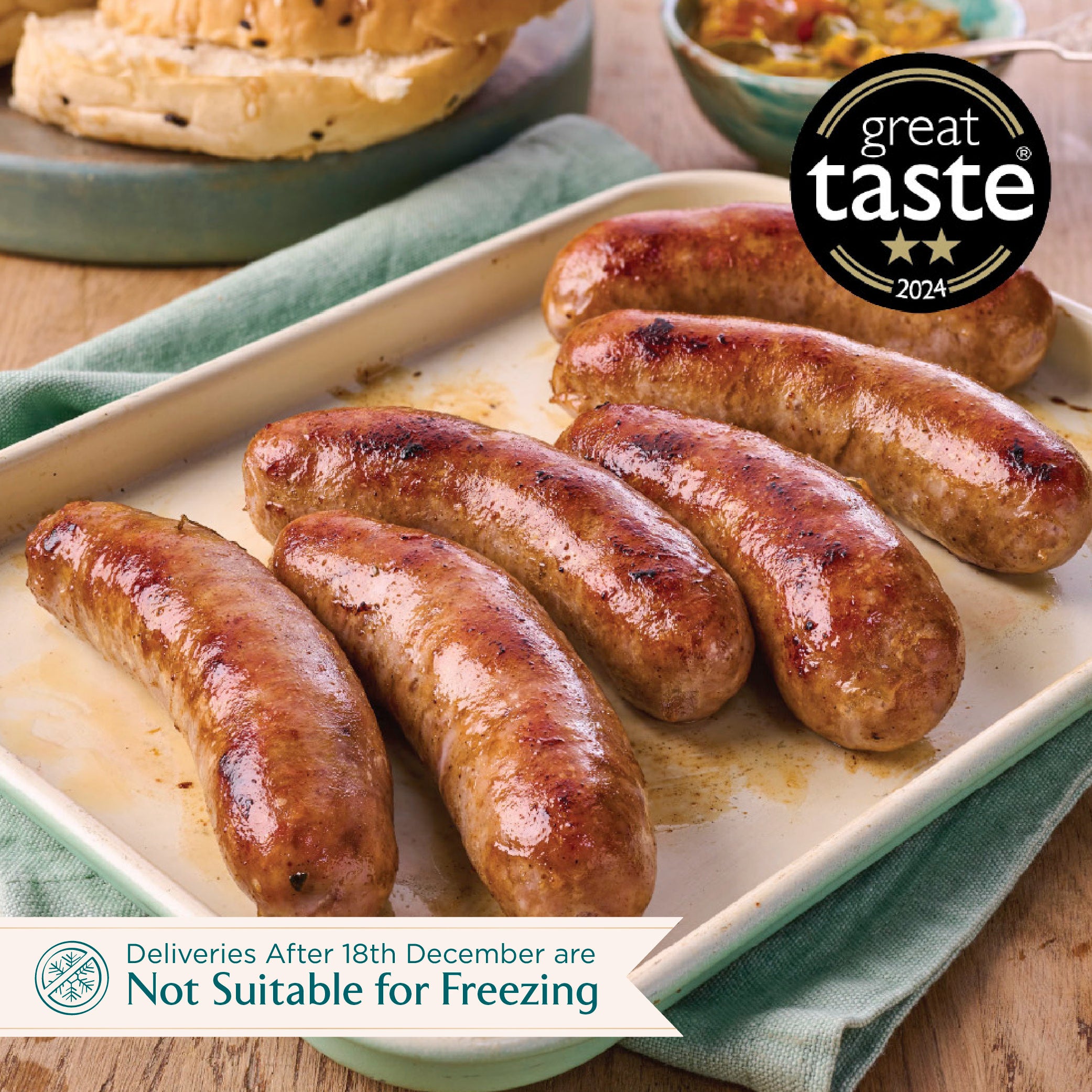 Extra Meaty Pork Sausages (Gluten Free)