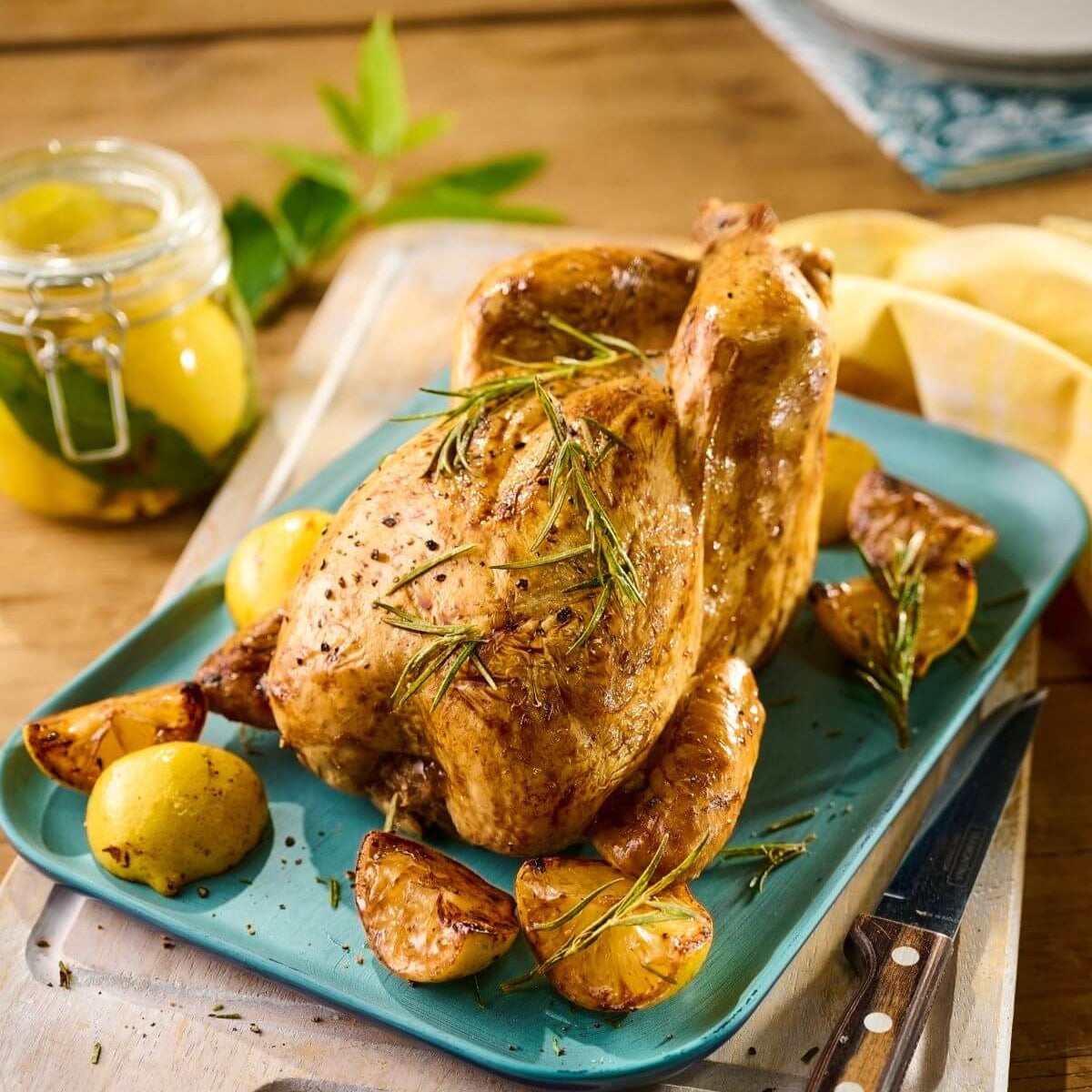 Free Range Whole Chicken with Lemon, Honey & Rosemary 1.6kg