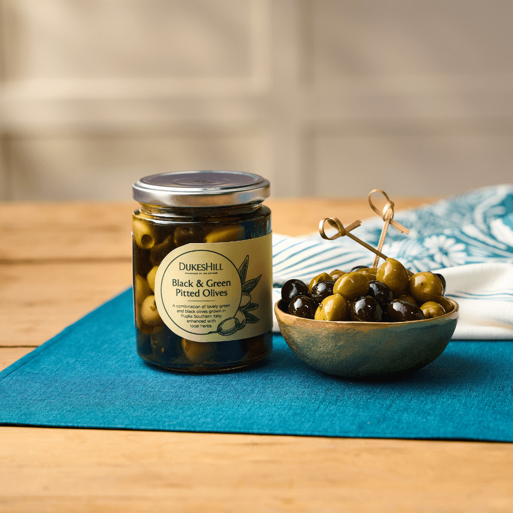 Green & Black Pitted Olives - DukesHill