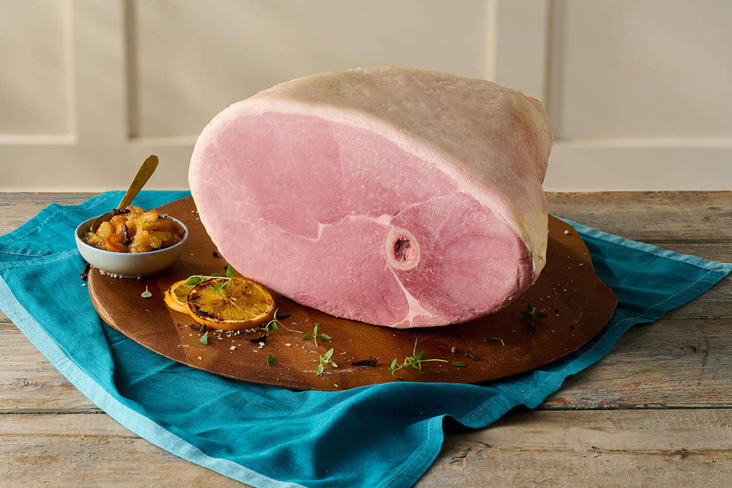 Ham Square Red DukesHill York Hams | Traditional Dry-Cured York Hams