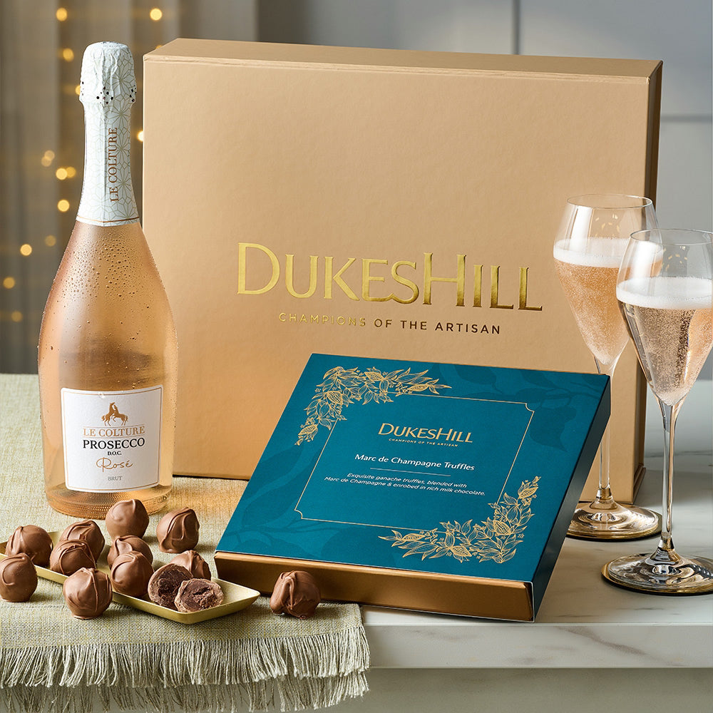 Marc de Champagne Truffles & Fizz Gift Box