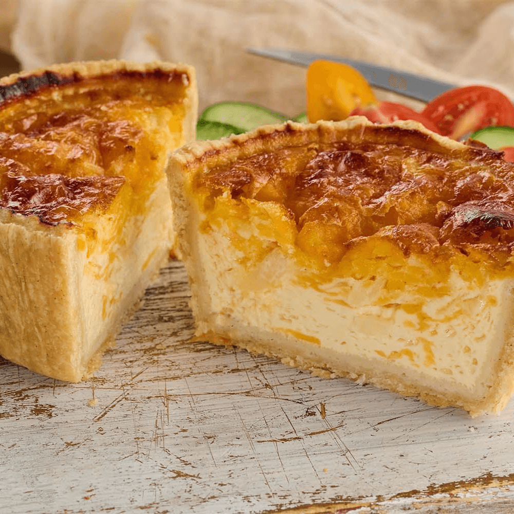 Mature Cheddar & Onion Quiches - DukesHill