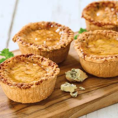 Mini Stilton Topped Pork Pies x4 - DukesHill