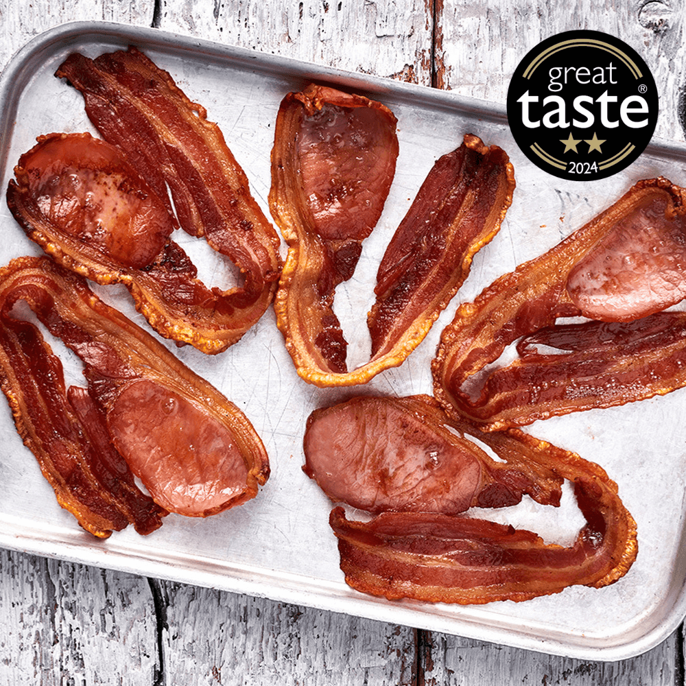 Bacon With Rind Middle Bacon With Rind On - 300g | Order Now At DukesHill