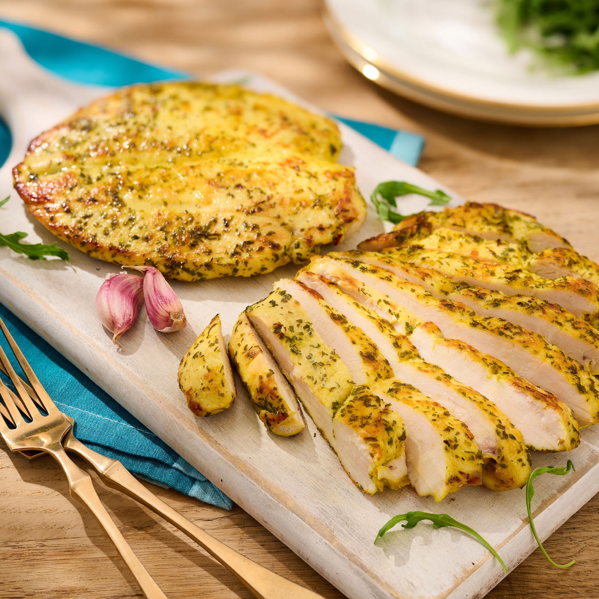 Free Range Garlic & Herb Chicken Breast Steaks (x4)