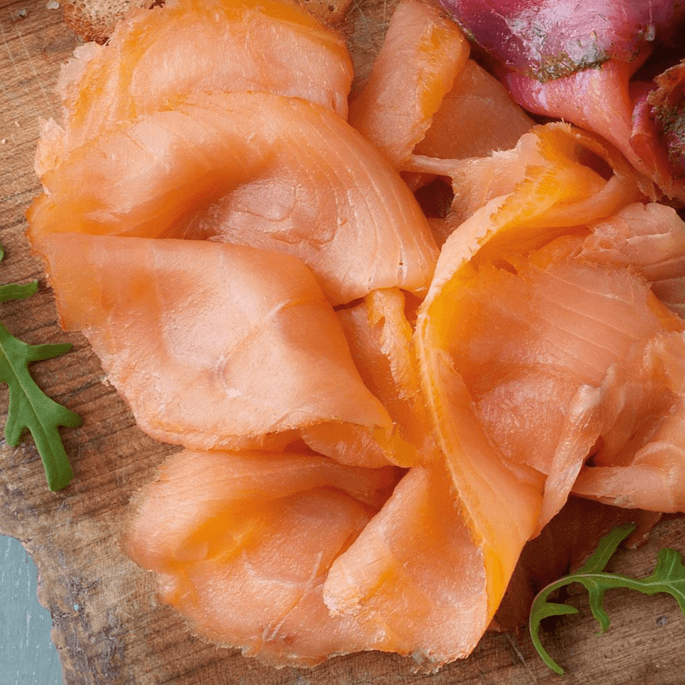 Sliced Oak Smoked Salmon (200g) - DukesHill