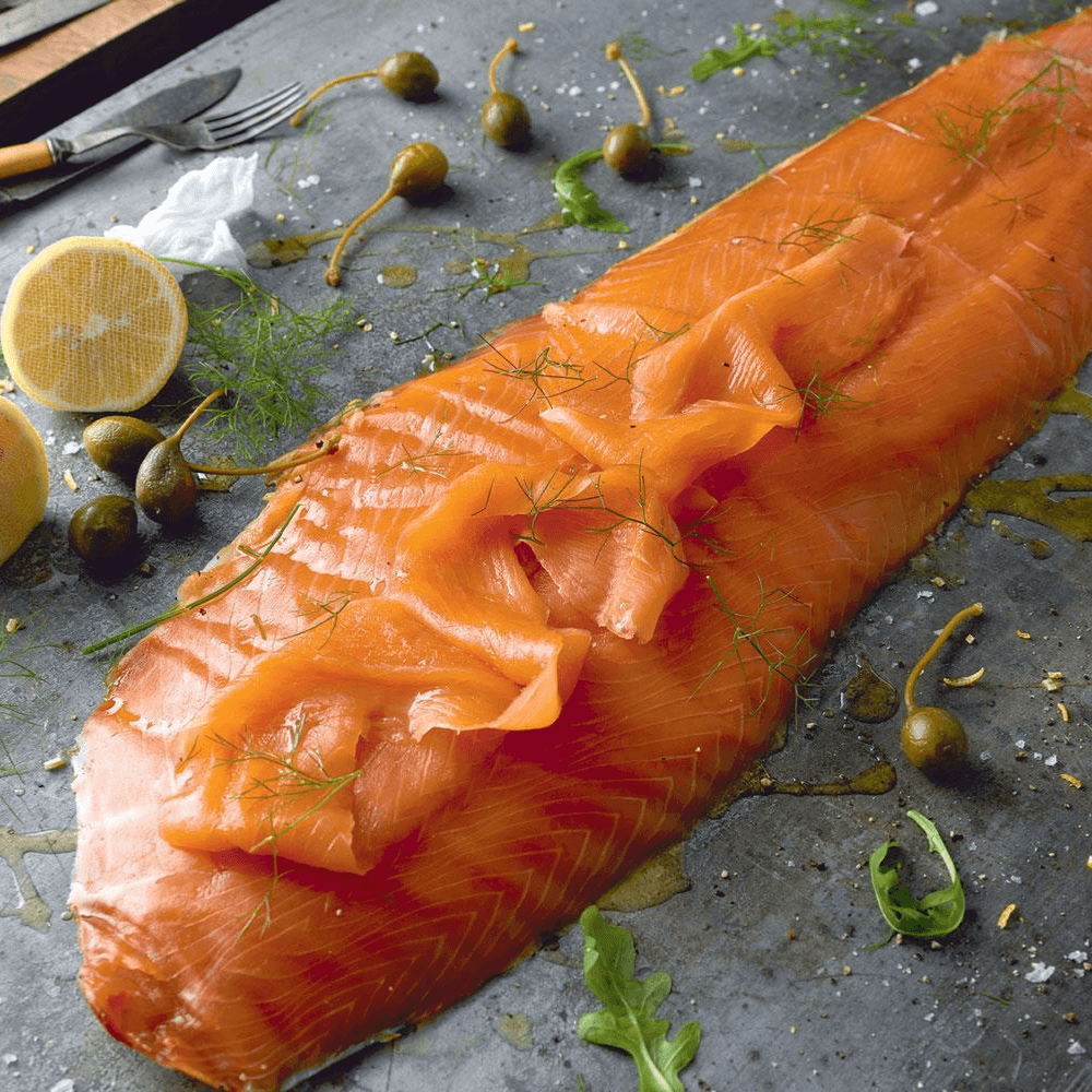 Sliced Oak Smoked Salmon Side - DukesHill