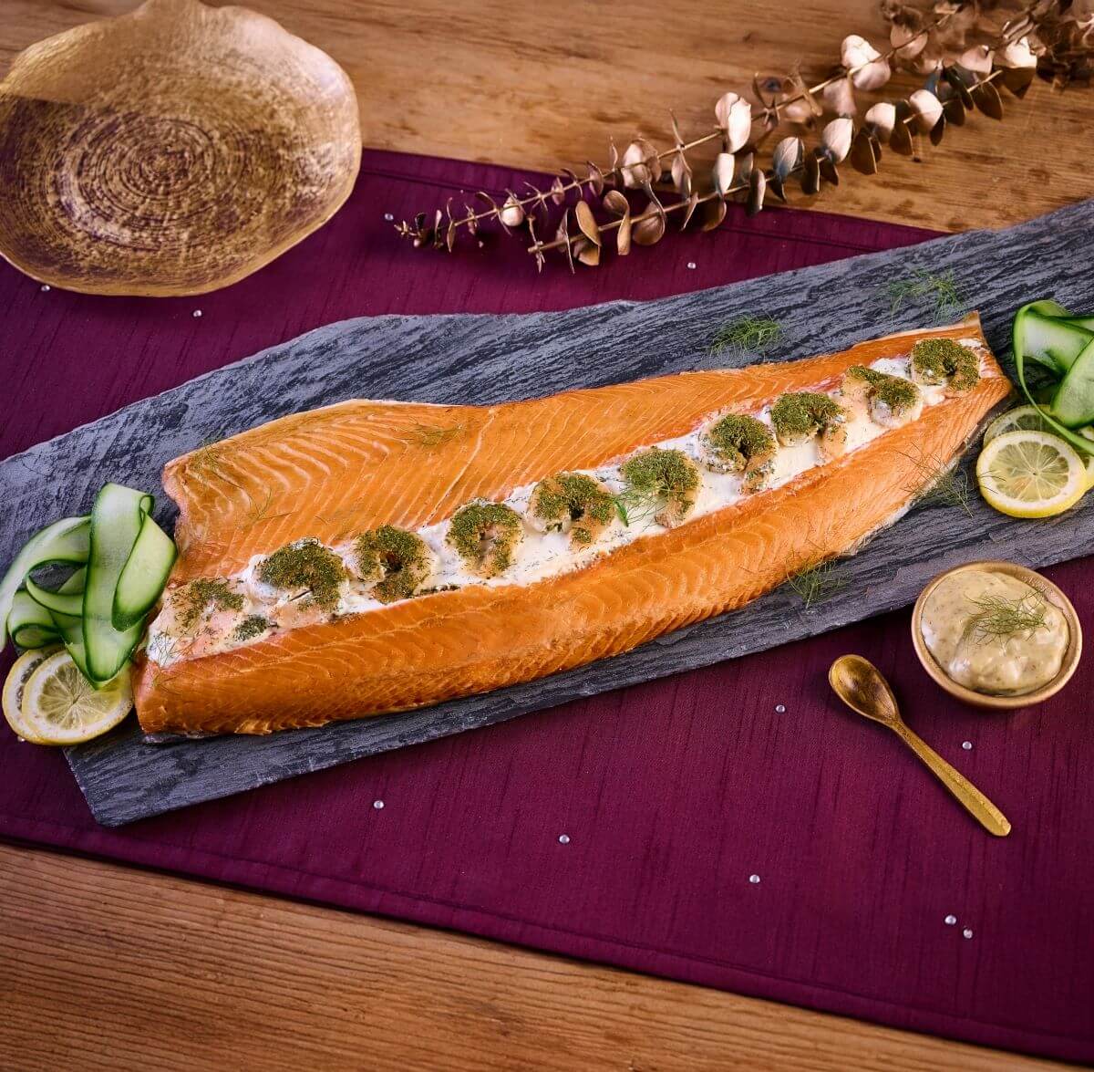 Dressed Side of Oak Smoked Salmon - DukesHill