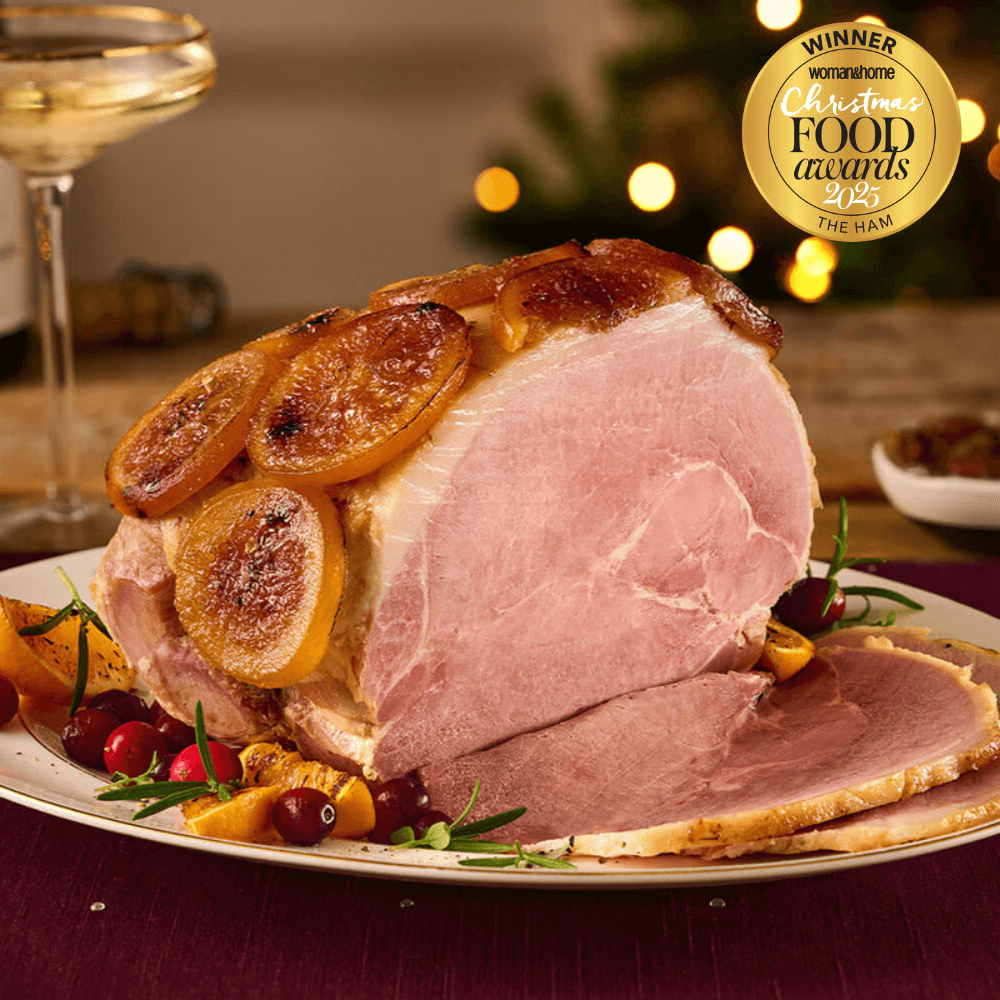 Half Boneless Candied Orange & Honey Glazed Christmas Ham - DukesHill