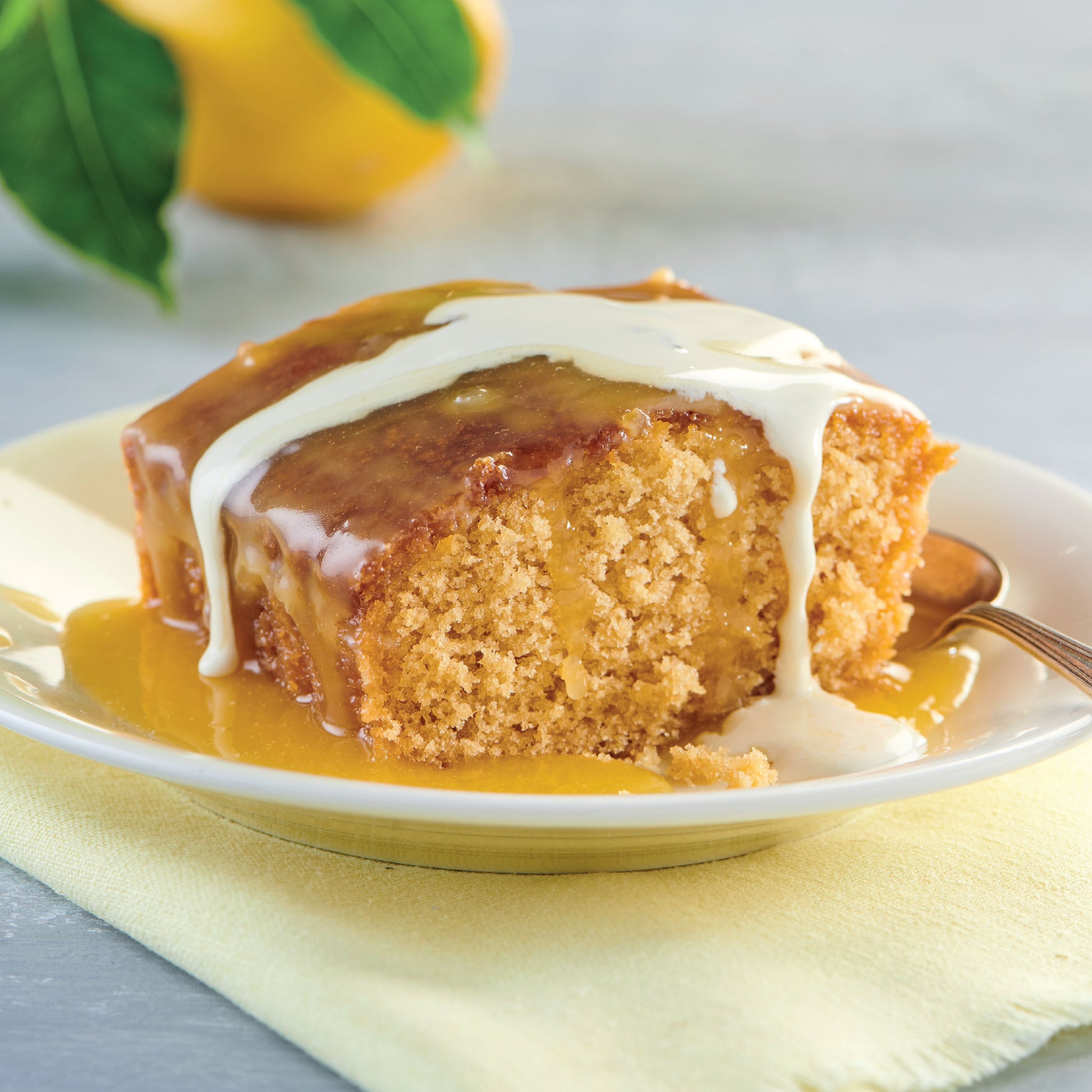 Sticky Lemon Sponge Pudding