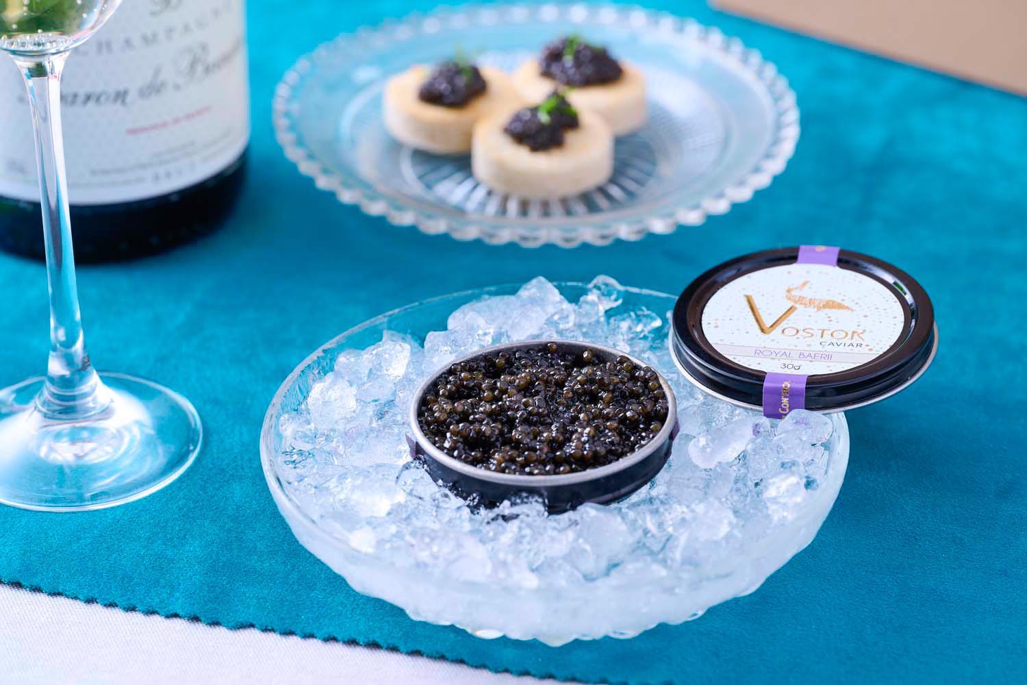 Royal Baerii Caviar & Baron de Beaupre Champagne Brut - DukesHill