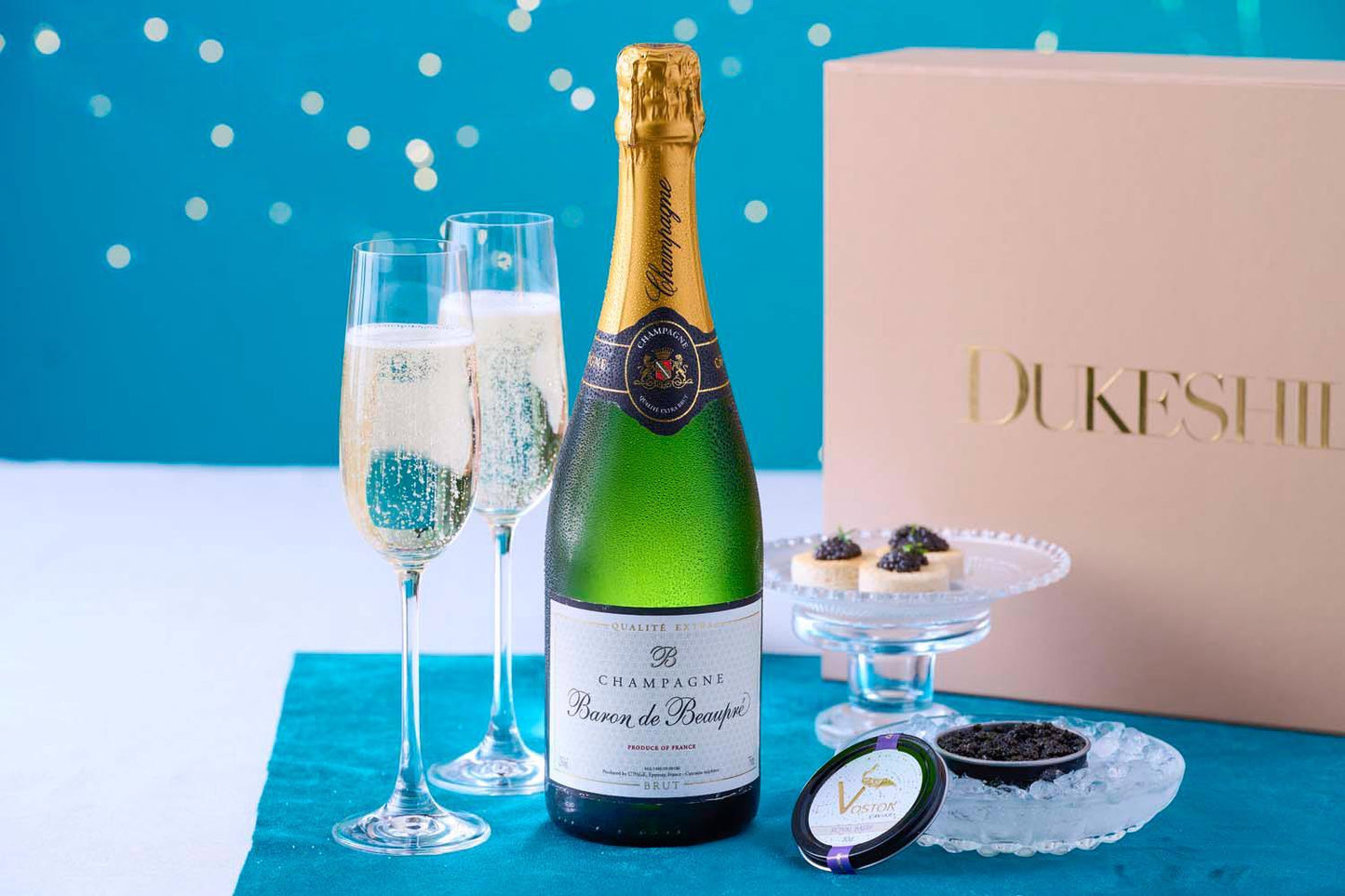 Royal Baerii Caviar & Baron de Beaupre Champagne Brut - DukesHill